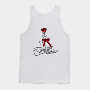 flowers growing from book Tank Top